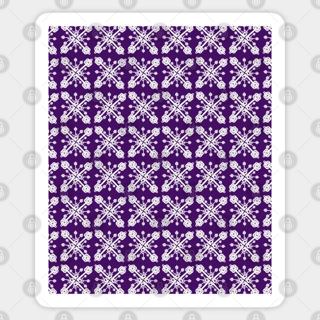 Key Pattern Purple Sticker by Astrablink7